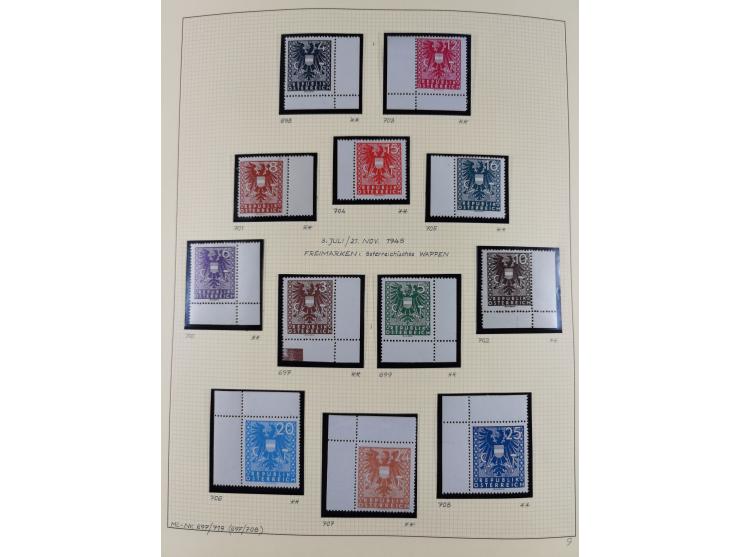 1918/2005, postfrische, anfangs teils ungebrauchte, und gestempelte Sammlung in 44 Alben und 2 Mappen. Vieles in beiden Erhal