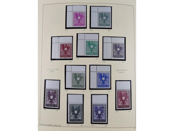 1918/2005, postfrische, anfangs teils ungebrauchte, und gestempelte Sammlung in 44 Alben und 2 Mappen. Vieles in beiden Erhal