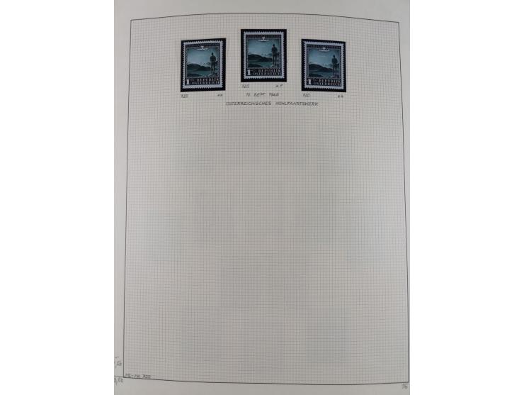 1918/2005, postfrische, anfangs teils ungebrauchte, und gestempelte Sammlung in 44 Alben und 2 Mappen. Vieles in beiden Erhal