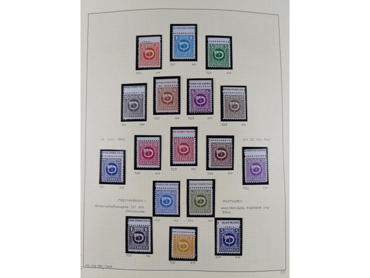 1918/2005, postfrische, anfangs teils ungebrauchte, und gestempelte Sammlung in 44 Alben und 2 Mappen. Vieles in beiden Erhal