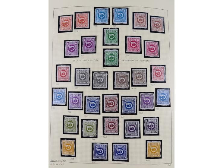 1918/2005, postfrische, anfangs teils ungebrauchte, und gestempelte Sammlung in 44 Alben und 2 Mappen. Vieles in beiden Erhal