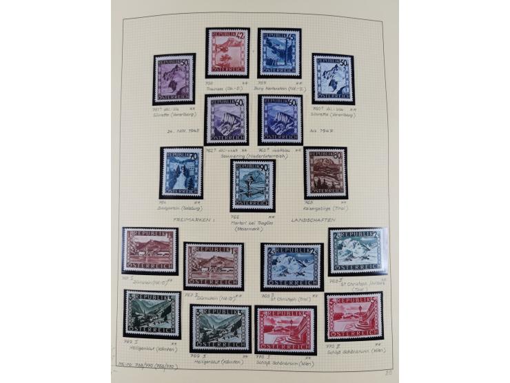 1918/2005, postfrische, anfangs teils ungebrauchte, und gestempelte Sammlung in 44 Alben und 2 Mappen. Vieles in beiden Erhal