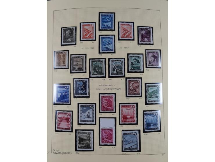 1918/2005, postfrische, anfangs teils ungebrauchte, und gestempelte Sammlung in 44 Alben und 2 Mappen. Vieles in beiden Erhal