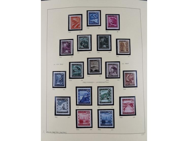 1918/2005, postfrische, anfangs teils ungebrauchte, und gestempelte Sammlung in 44 Alben und 2 Mappen. Vieles in beiden Erhal