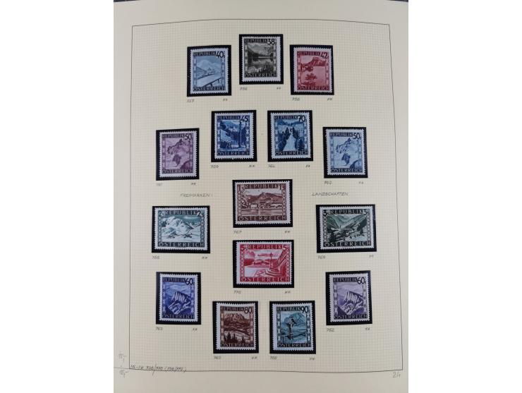 1918/2005, postfrische, anfangs teils ungebrauchte, und gestempelte Sammlung in 44 Alben und 2 Mappen. Vieles in beiden Erhal