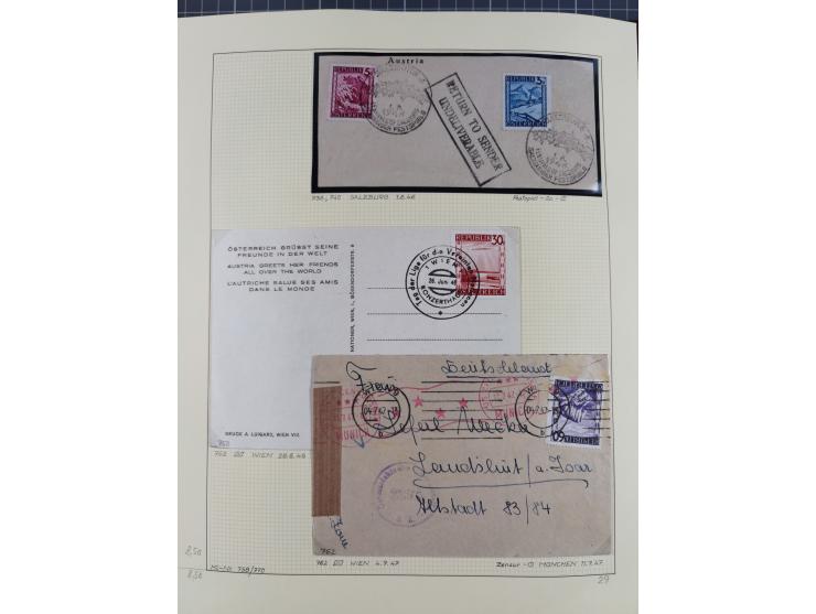 1918/2005, postfrische, anfangs teils ungebrauchte, und gestempelte Sammlung in 44 Alben und 2 Mappen. Vieles in beiden Erhal