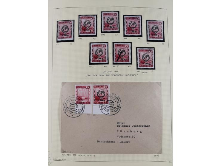 1918/2005, postfrische, anfangs teils ungebrauchte, und gestempelte Sammlung in 44 Alben und 2 Mappen. Vieles in beiden Erhal