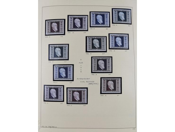 1918/2005, postfrische, anfangs teils ungebrauchte, und gestempelte Sammlung in 44 Alben und 2 Mappen. Vieles in beiden Erhal