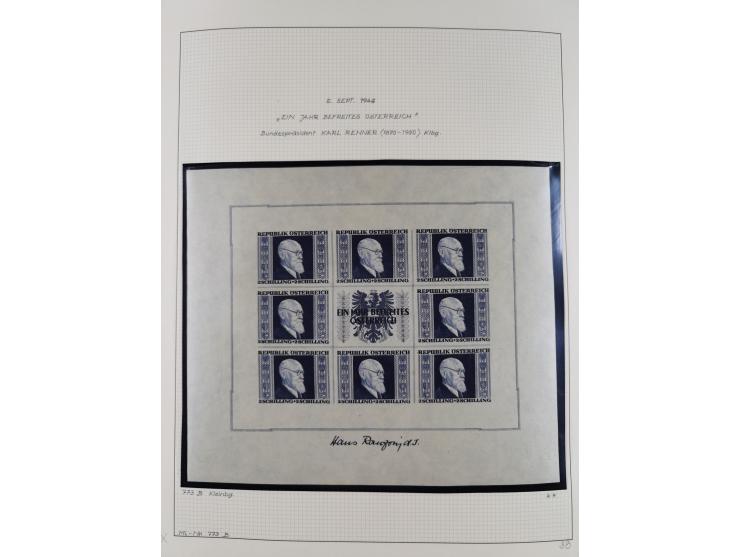 1918/2005, postfrische, anfangs teils ungebrauchte, und gestempelte Sammlung in 44 Alben und 2 Mappen. Vieles in beiden Erhal