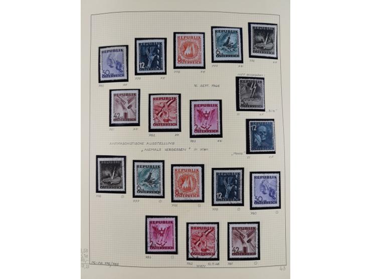 1918/2005, postfrische, anfangs teils ungebrauchte, und gestempelte Sammlung in 44 Alben und 2 Mappen. Vieles in beiden Erhal