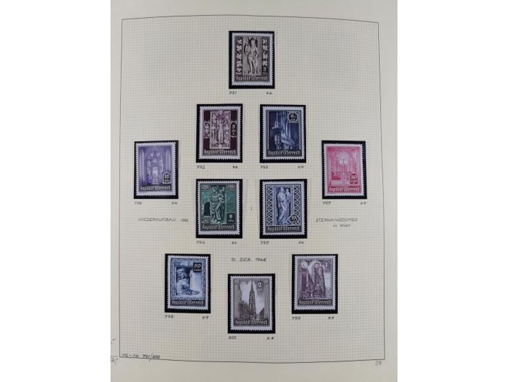 1918/2005, postfrische, anfangs teils ungebrauchte, und gestempelte Sammlung in 44 Alben und 2 Mappen. Vieles in beiden Erhal