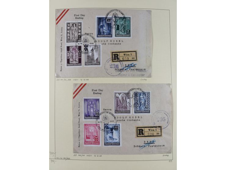1918/2005, postfrische, anfangs teils ungebrauchte, und gestempelte Sammlung in 44 Alben und 2 Mappen. Vieles in beiden Erhal