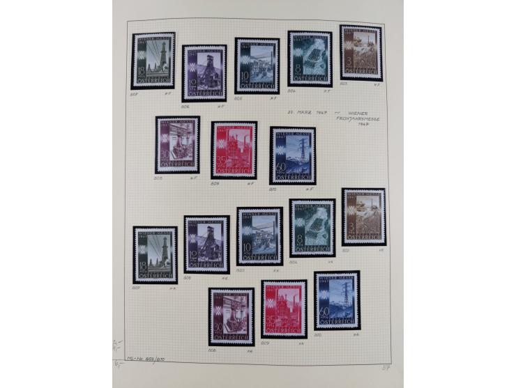 1918/2005, postfrische, anfangs teils ungebrauchte, und gestempelte Sammlung in 44 Alben und 2 Mappen. Vieles in beiden Erhal