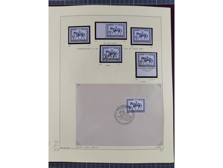 1918/2005, postfrische, anfangs teils ungebrauchte, und gestempelte Sammlung in 44 Alben und 2 Mappen. Vieles in beiden Erhal