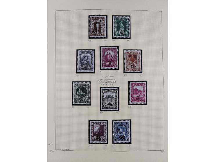1918/2005, postfrische, anfangs teils ungebrauchte, und gestempelte Sammlung in 44 Alben und 2 Mappen. Vieles in beiden Erhal