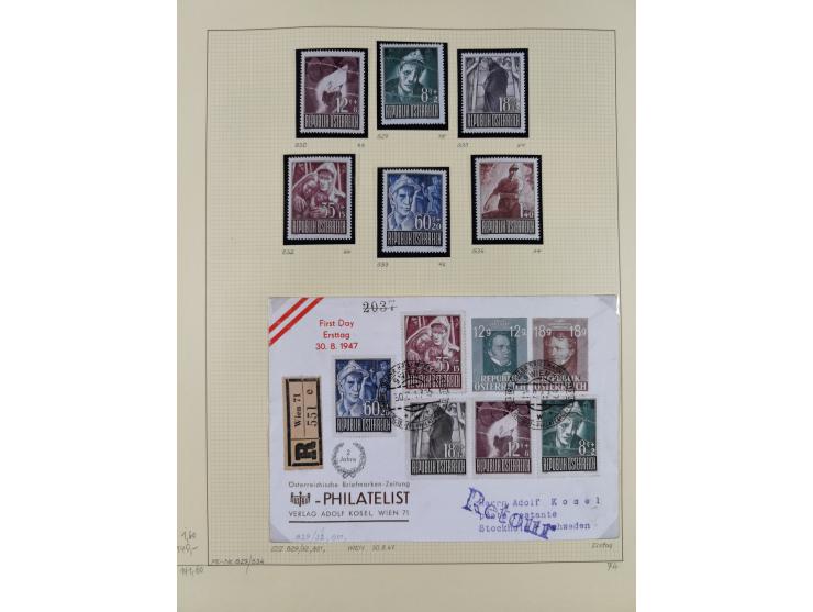 1918/2005, postfrische, anfangs teils ungebrauchte, und gestempelte Sammlung in 44 Alben und 2 Mappen. Vieles in beiden Erhal