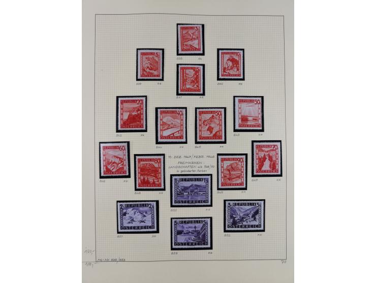 1918/2005, postfrische, anfangs teils ungebrauchte, und gestempelte Sammlung in 44 Alben und 2 Mappen. Vieles in beiden Erhal