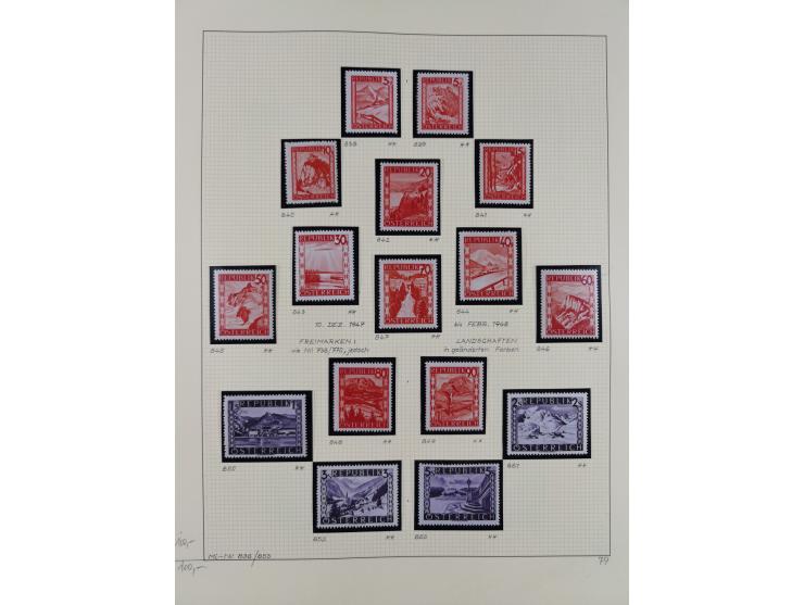 1918/2005, postfrische, anfangs teils ungebrauchte, und gestempelte Sammlung in 44 Alben und 2 Mappen. Vieles in beiden Erhal