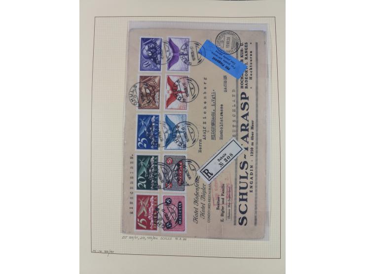 1926/2005, kleine Partie im Album und Mappe, dabei Bl. 1 und 19 auf Briefen, Pax (2) sowie postfrische Bogenware ex 1986-90.