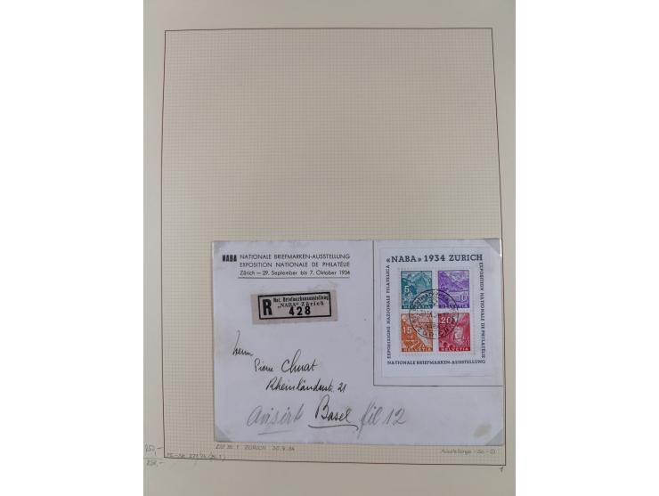 1926/2005, kleine Partie im Album und Mappe, dabei Bl. 1 und 19 auf Briefen, Pax (2) sowie postfrische Bogenware ex 1986-90.