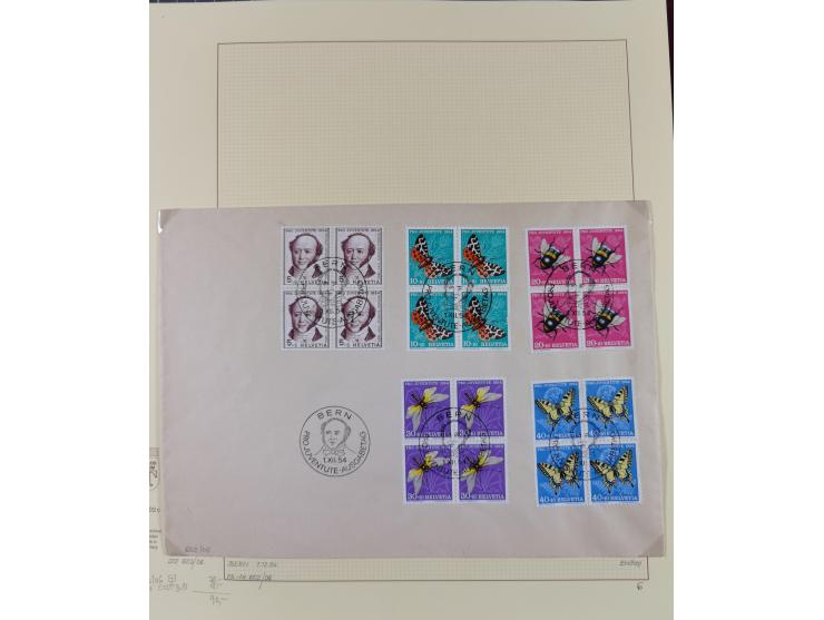 1926/2005, kleine Partie im Album und Mappe, dabei Bl. 1 und 19 auf Briefen, Pax (2) sowie postfrische Bogenware ex 1986-90.