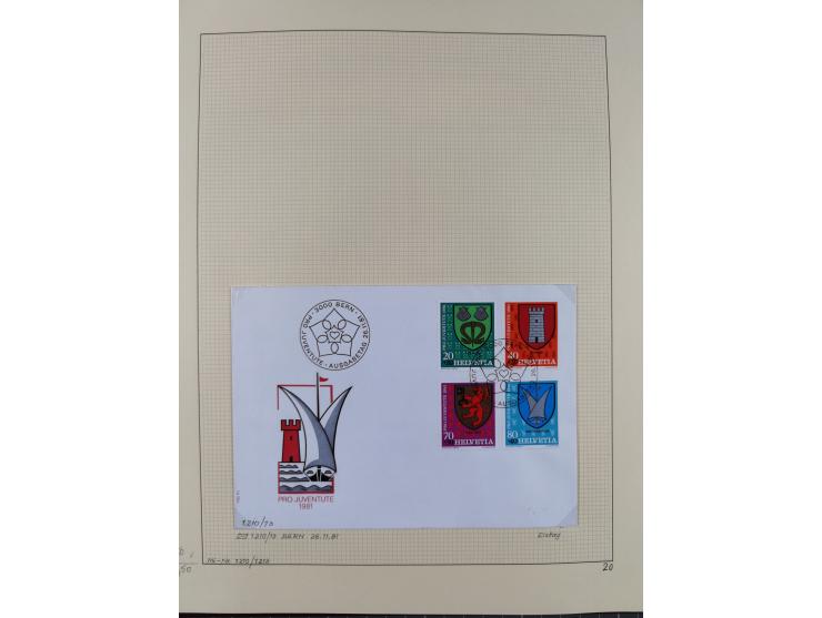 1926/2005, kleine Partie im Album und Mappe, dabei Bl. 1 und 19 auf Briefen, Pax (2) sowie postfrische Bogenware ex 1986-90.