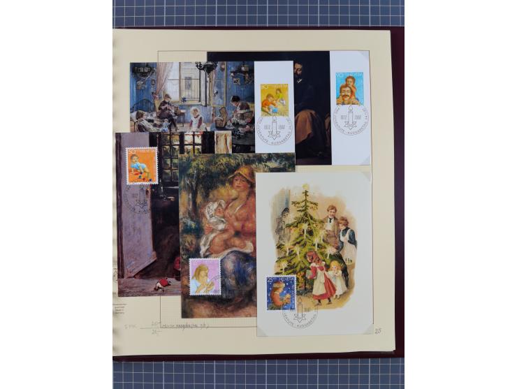 1926/2005, kleine Partie im Album und Mappe, dabei Bl. 1 und 19 auf Briefen, Pax (2) sowie postfrische Bogenware ex 1986-90.