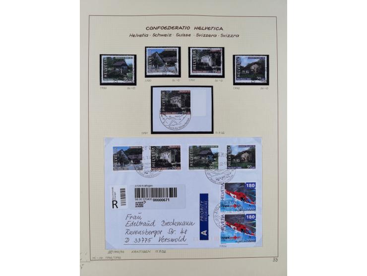 1926/2005, kleine Partie im Album und Mappe, dabei Bl. 1 und 19 auf Briefen, Pax (2) sowie postfrische Bogenware ex 1986-90.