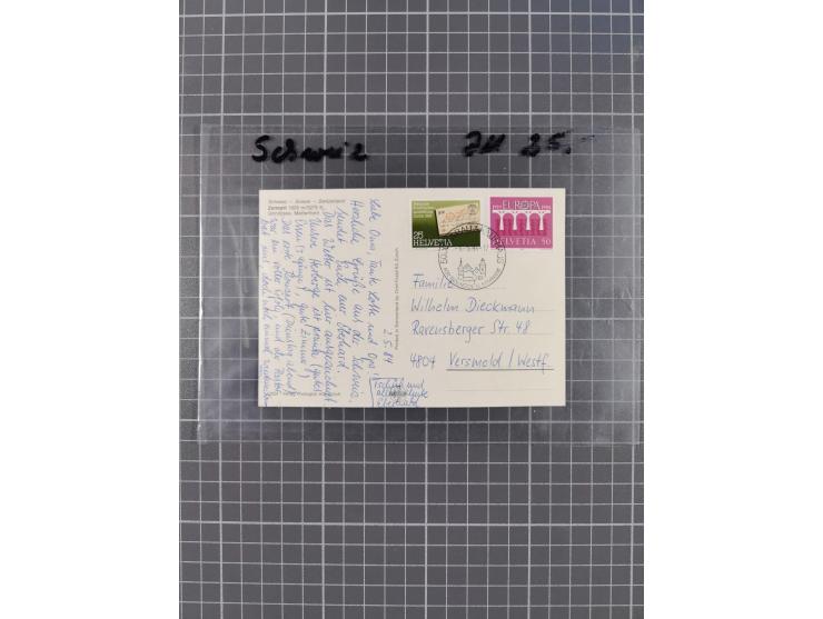 1926/2005, kleine Partie im Album und Mappe, dabei Bl. 1 und 19 auf Briefen, Pax (2) sowie postfrische Bogenware ex 1986-90.