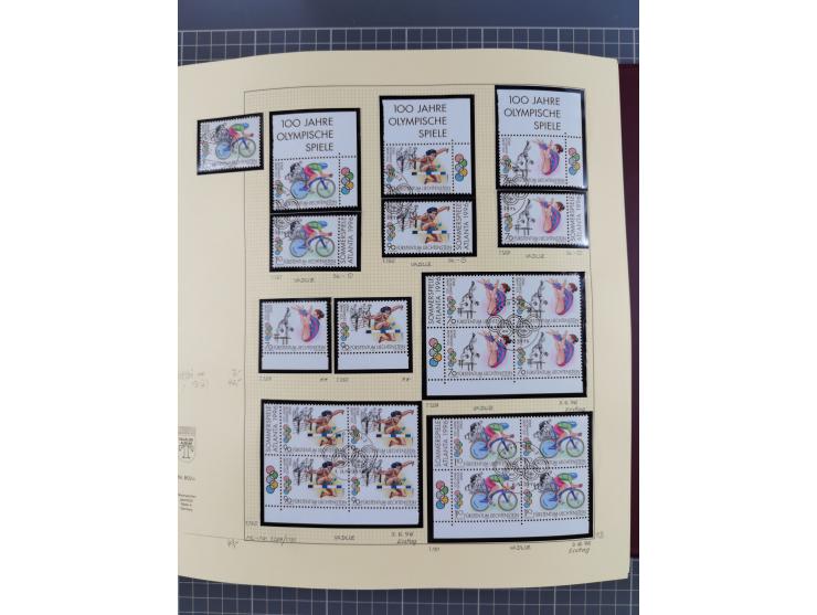 1996/2015, postfrische und gestempelte, in den Hauptnummern überkomplette Sammlung, in 18 Alben, fast alles in beiden Erhaltu