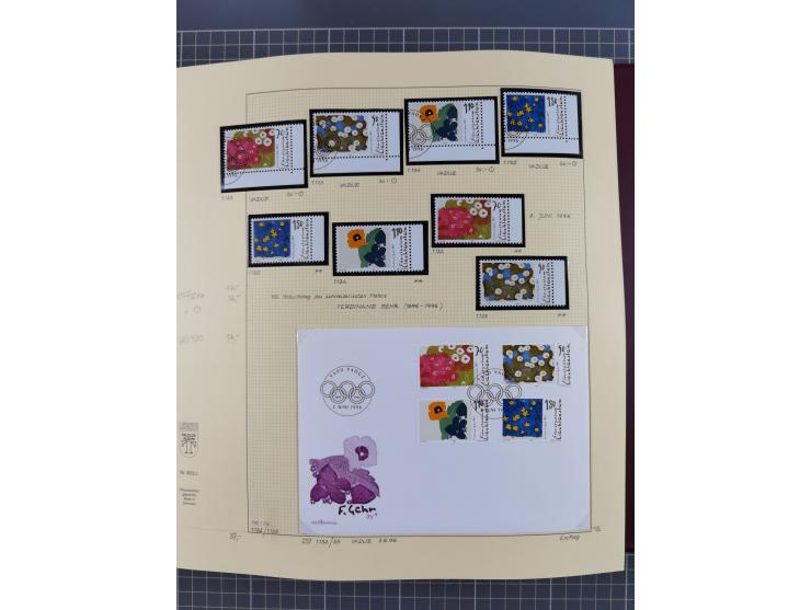 1996/2015, postfrische und gestempelte, in den Hauptnummern überkomplette Sammlung, in 18 Alben, fast alles in beiden Erhaltu