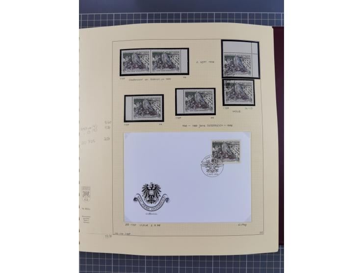 1996/2015, postfrische und gestempelte, in den Hauptnummern überkomplette Sammlung, in 18 Alben, fast alles in beiden Erhaltu