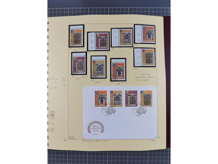 1996/2015, postfrische und gestempelte, in den Hauptnummern überkomplette Sammlung, in 18 Alben, fast alles in beiden Erhaltu