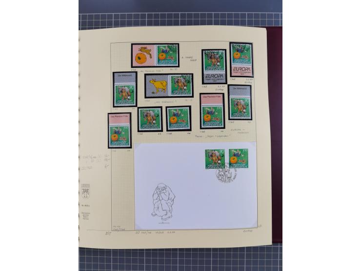 1996/2015, postfrische und gestempelte, in den Hauptnummern überkomplette Sammlung, in 18 Alben, fast alles in beiden Erhaltu