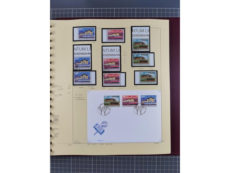 1996/2015, postfrische und gestempelte, in den Hauptnummern überkomplette Sammlung, in 18 Alben, fast alles in beiden Erhaltu