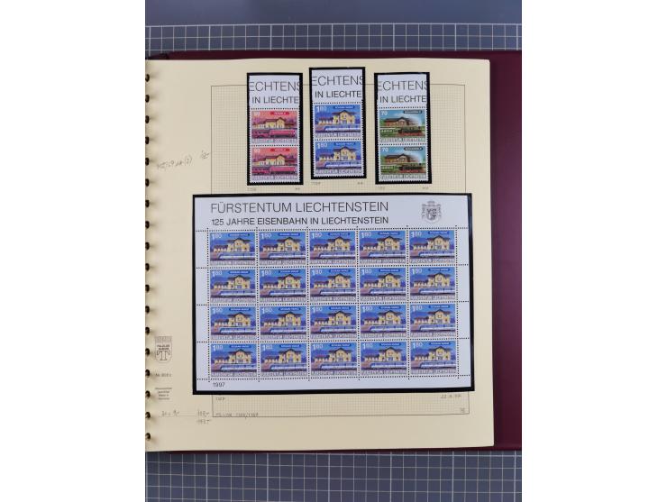 1996/2015, postfrische und gestempelte, in den Hauptnummern überkomplette Sammlung, in 18 Alben, fast alles in beiden Erhaltu