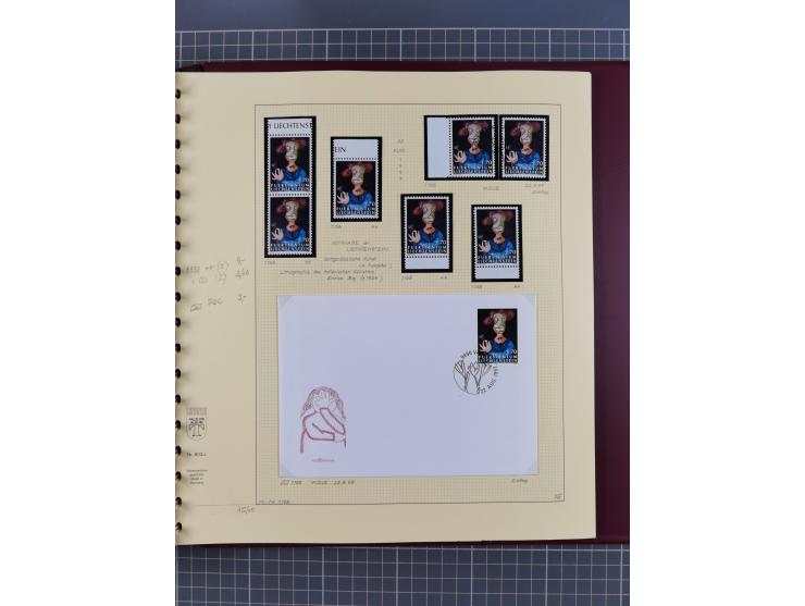 1996/2015, postfrische und gestempelte, in den Hauptnummern überkomplette Sammlung, in 18 Alben, fast alles in beiden Erhaltu