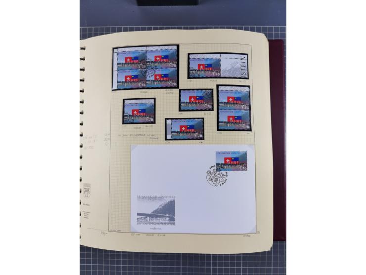 1996/2015, postfrische und gestempelte, in den Hauptnummern überkomplette Sammlung, in 18 Alben, fast alles in beiden Erhaltu