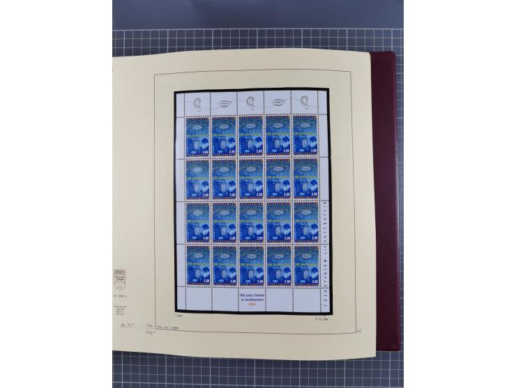 1996/2015, postfrische und gestempelte, in den Hauptnummern überkomplette Sammlung, in 18 Alben, fast alles in beiden Erhaltu