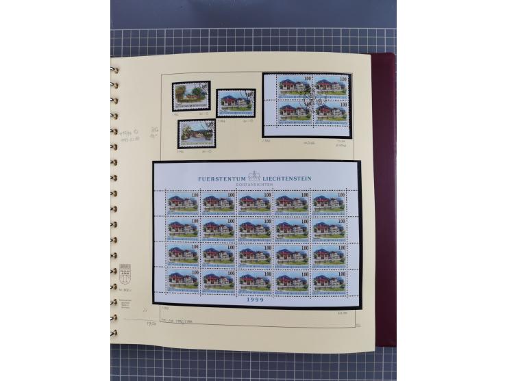 1996/2015, postfrische und gestempelte, in den Hauptnummern überkomplette Sammlung, in 18 Alben, fast alles in beiden Erhaltu