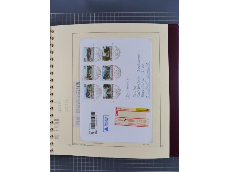 1996/2015, postfrische und gestempelte, in den Hauptnummern überkomplette Sammlung, in 18 Alben, fast alles in beiden Erhaltu