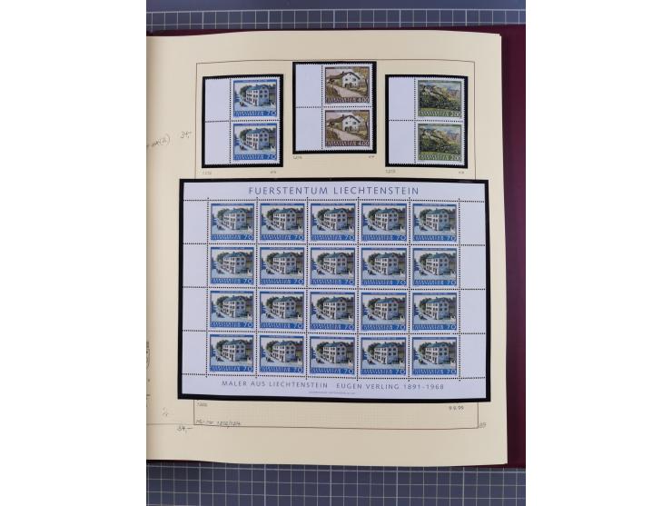 1996/2015, postfrische und gestempelte, in den Hauptnummern überkomplette Sammlung, in 18 Alben, fast alles in beiden Erhaltu