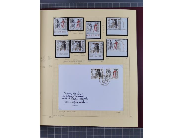 1996/2015, postfrische und gestempelte, in den Hauptnummern überkomplette Sammlung, in 18 Alben, fast alles in beiden Erhaltu