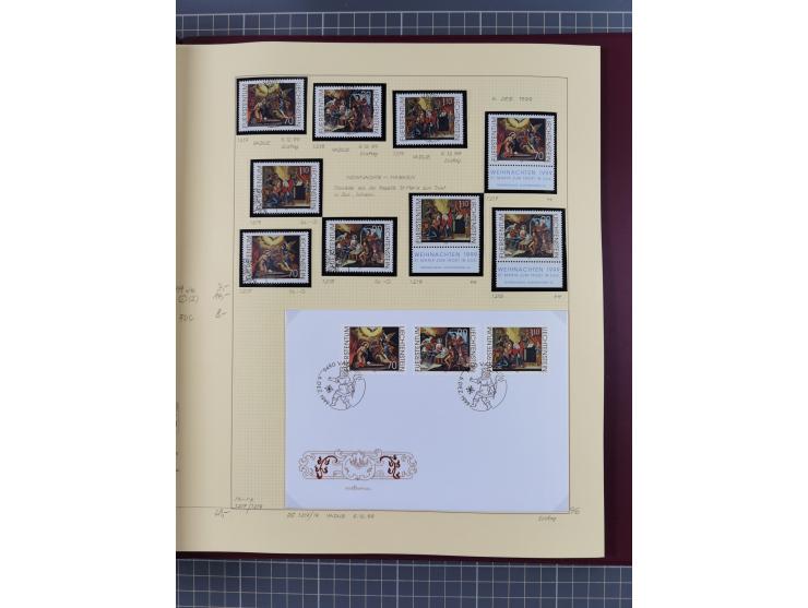 1996/2015, postfrische und gestempelte, in den Hauptnummern überkomplette Sammlung, in 18 Alben, fast alles in beiden Erhaltu