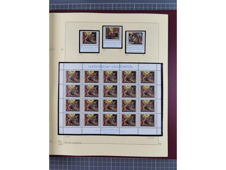 1996/2015, postfrische und gestempelte, in den Hauptnummern überkomplette Sammlung, in 18 Alben, fast alles in beiden Erhaltu