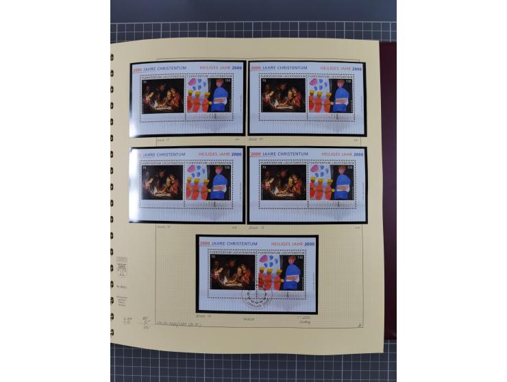 1996/2015, postfrische und gestempelte, in den Hauptnummern überkomplette Sammlung, in 18 Alben, fast alles in beiden Erhaltu