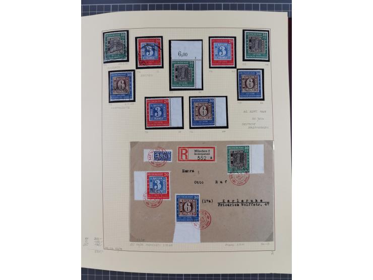 1949/2018 (ca.), postfrische, ungebrauchte und gestempelte Sammlung in 59 (!) Lindner-Alben. In den Hauptnummern komplett und