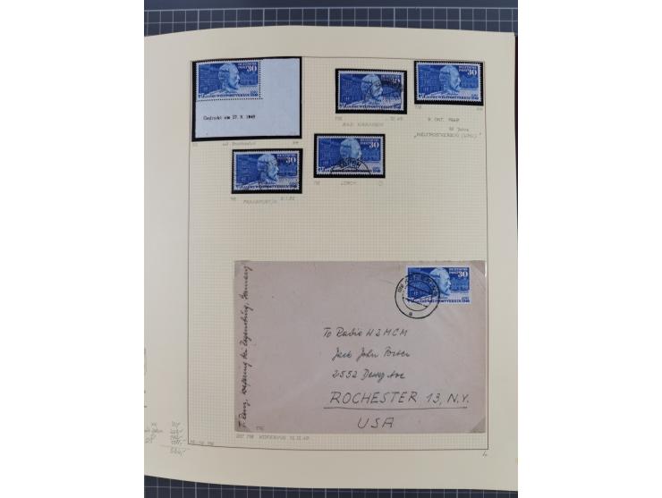 1949/2018 (ca.), postfrische, ungebrauchte und gestempelte Sammlung in 59 (!) Lindner-Alben. In den Hauptnummern komplett und