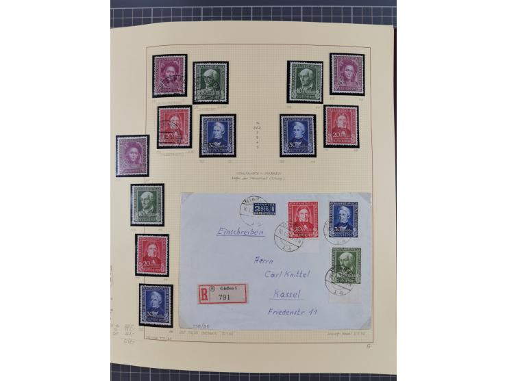 1949/2018 (ca.), postfrische, ungebrauchte und gestempelte Sammlung in 59 (!) Lindner-Alben. In den Hauptnummern komplett und