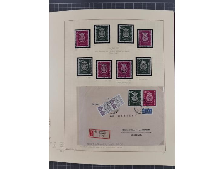 1949/2018 (ca.), postfrische, ungebrauchte und gestempelte Sammlung in 59 (!) Lindner-Alben. In den Hauptnummern komplett und